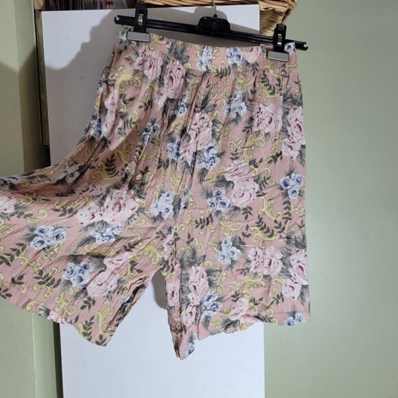 ❤️ 3 For $35 VINTAGE Koret coordinating sets top blouse shorts floral medium 10 - Picture 10 of 11